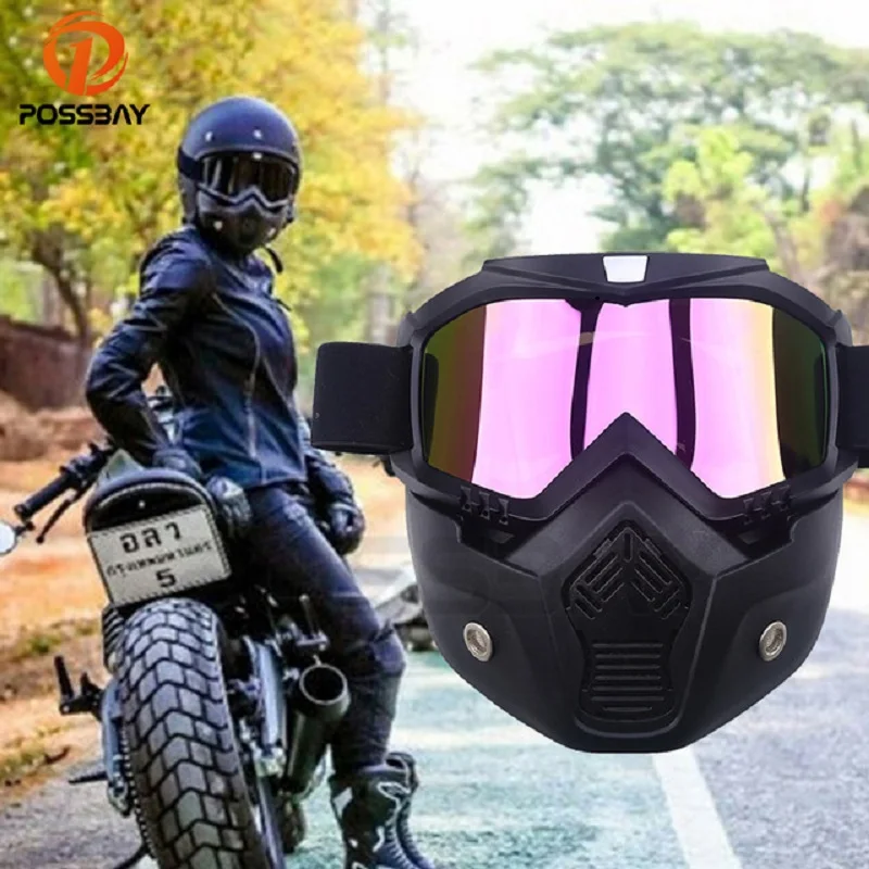 Vintage Motorcycle Half Helmet For Open Face Helmets Motocross Goggles