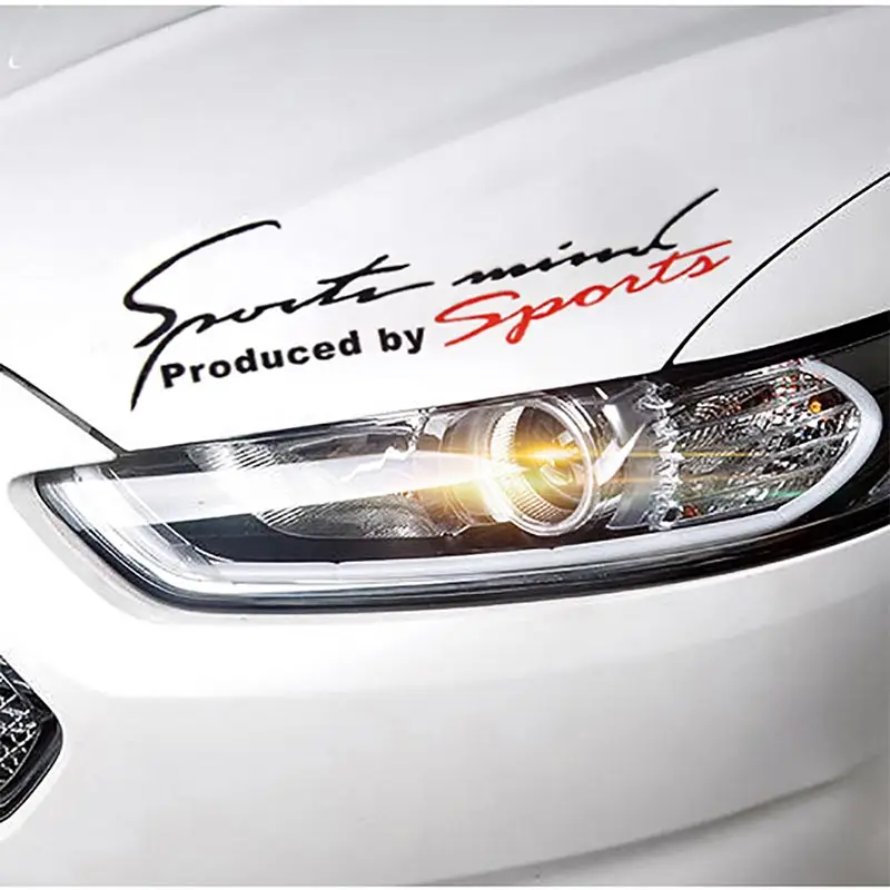 Racing Pattern Car styling Glue Sticker Sport Design For Motorcycle Auto Waterproof Reflective Decal For ford vw opel renault junction produce jp luxury reflective windshield sticker ho car auto motorcycle vinyl diy decal exterior window body car styling