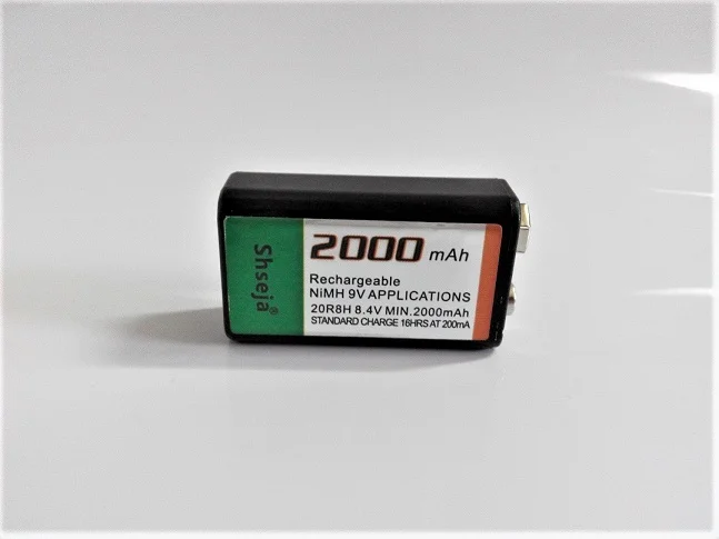 9v 2000mAh Ni-MH перезаряжаемый 9 вольт NiMH аккумулятор 18650 10440 14500 CR123A 9 V зарядное устройство - Цвет: 1PCS 9V battery