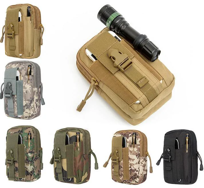 

Tactical Outdoor iphone Bag Compact MOLLE EDC Pouch Utility Gadget Pouch Portable Military Belt Waist Bag Pocket Organizer