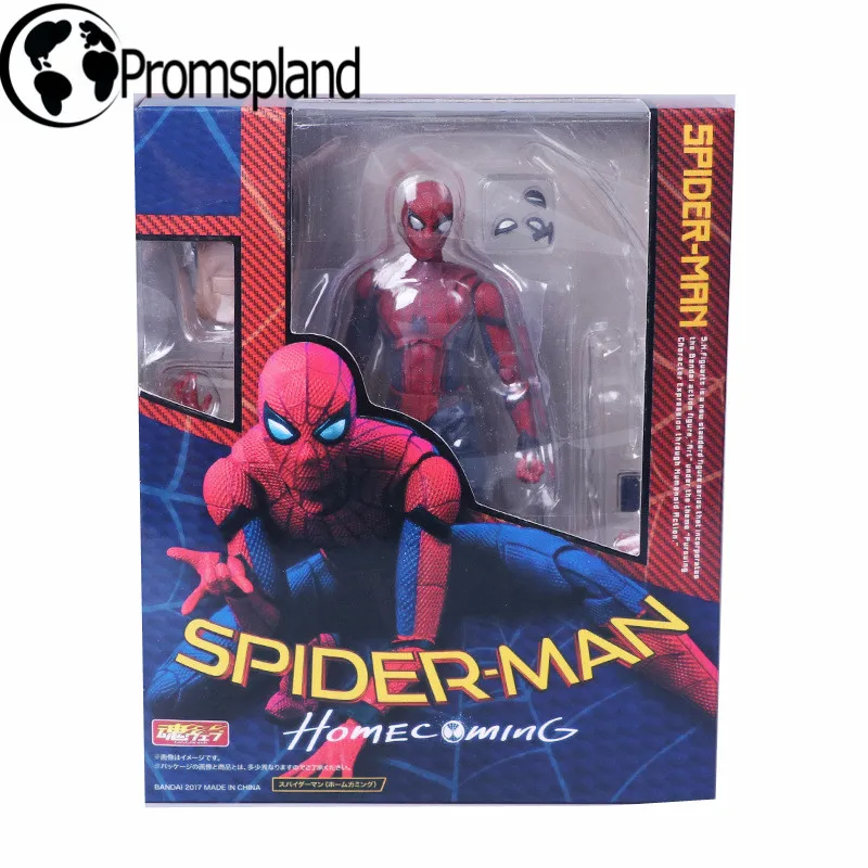 1pc/lot Spiderman Action Figures Spider man with School Bag Red Full Joint Moveable Collection Model Figure Toys For Kids 15cm | Игрушки и