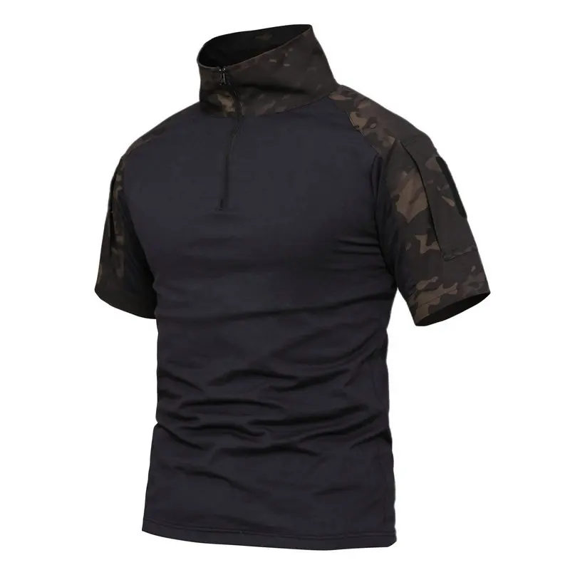 Военная камуфляжная лягушка костюм короткий рукав бренд хлопок жира Тонкий Повседневная тактическая футболка для мужчин женщин тренировочные рубашки S-3XL AFPLY53