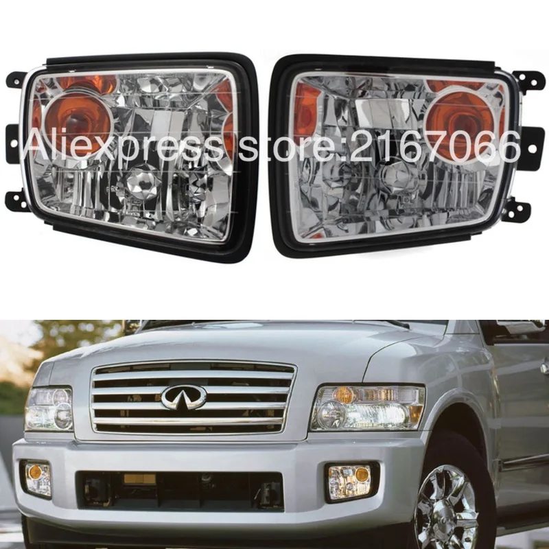 Fog Lights fits Infiniti QX56 2004 2005 2006 2007 2008, QX4 2001 2002