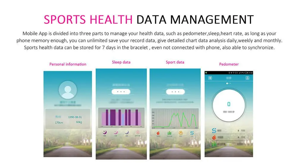 NO.1 F1 Smart band PK XIAOMI MI BAND 2 (12)