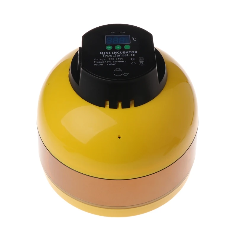 

Egg Incubator Mini 10 Eggs Hatcher Hatchery Chicken LED Digital Temperature EU