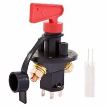 Universal 12/24V 4 Terminals Battery Isolator Master Power Isolator Cut Out/Off Kill Switch FIA Type Kit Car Race Rally