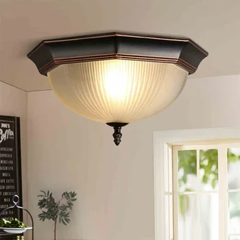 

IWHD American Vintage Lamparas de Techo Iron Ceiling Lighting Fixtures LED Ceiling Light Kitchen Bedroom Plafondlamp
