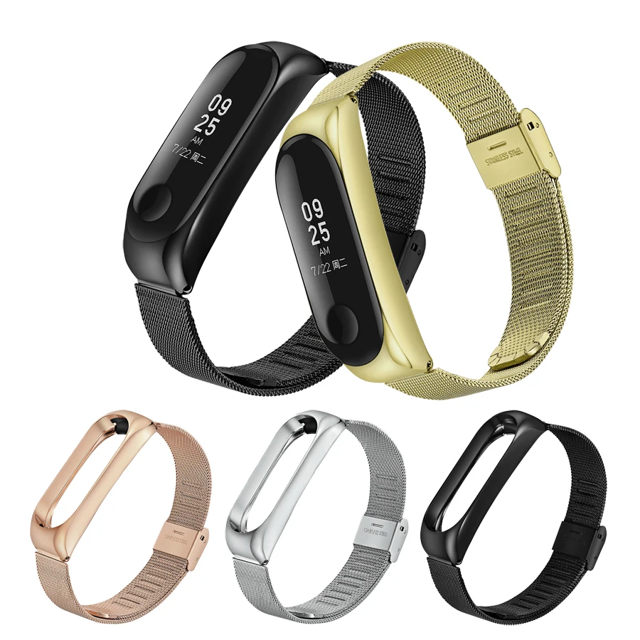 

Mi band 3 Replacement Metal Strap wrist strap Stainless Steel Bracelet Wristbands MiBand 3 strap for Xiaomi mi band 3