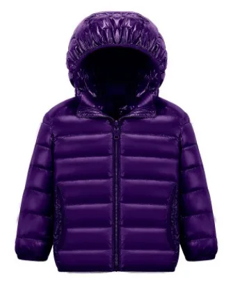 Unisex kid Jacket light Coat Thermal Hiking Down Waterproof Camping Windproof Patchwork Outdoor kids Outwear Hot Sale Tops - Цвет: dark purple