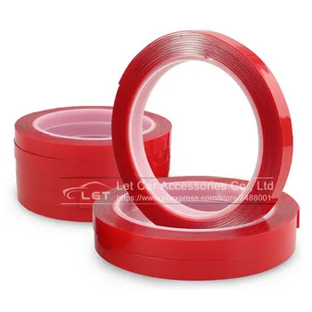 

5PCS/LOT 3m x 10mm Super Strong Double-sided Transparent Clear Acrylic Foam Adhesive VHB Tape Multi-role Tape 3 Meters