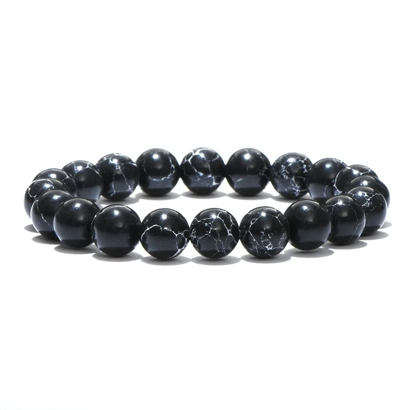 

Handmade Natural Stone Bead Buddha Bracelet Men Tiger Eye Charm Bracelet Women Yoga Jewelry Pulseira Feminina