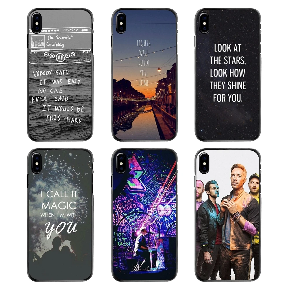 

For iPhone 4 4S 5 5S 5C SE 6 6S 7 8 Plus X XR XS Max iPod Touch 4 5 6 Hard Phone Bag Case POP British Rock Bnads Coldplay Poster