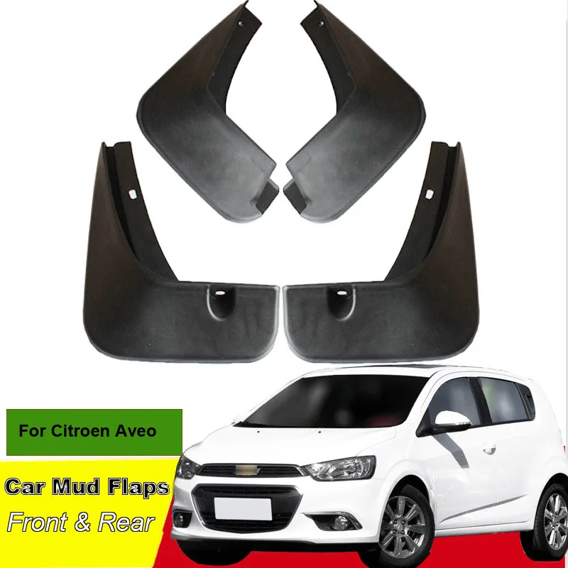 

Tommia For Chevrolet Aveo Car Mud Flaps Splash Guard Mudguard Mudflaps 4pcs ABS Front & Rear Fender