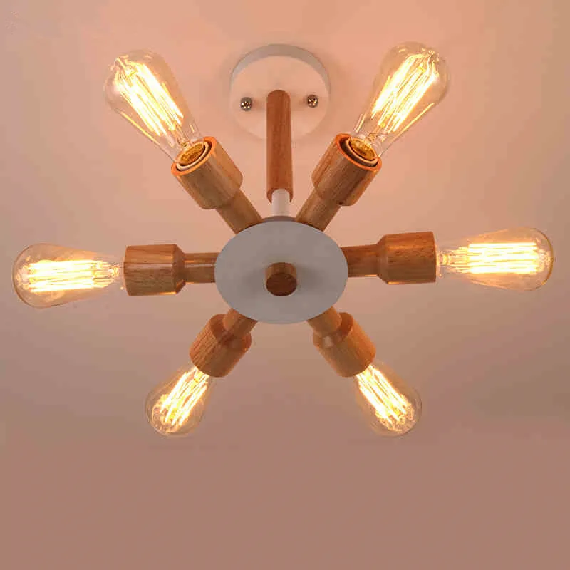 

Northern Europe Designer Originality Industrial Wind Wood Light Simple Bar Bedroom Study Cafe Pendant Lamp Free Shipping