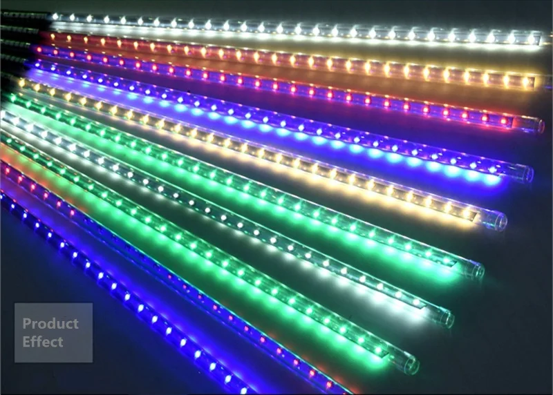 

Meteor Shower LED Light String Rain Tube Night Light Christmas Decoration Waterproof 110V-220V Colorful Color Romantic Wedding