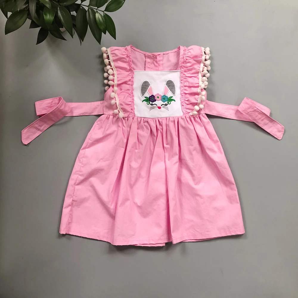 

Baby Summer Princess Dress Easter outfits New design Pink Bunny Remake Match Girl Bubble r Girl Boutique Cotton Baby girl dress