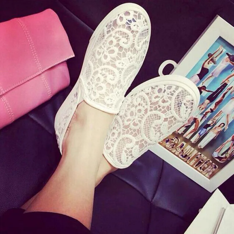 

Lotus Jolly Women Flats Summer Lace Casual shoes Woman Sandals loafers Ladies Soft sole Shoes Slip on Ballet Flats zapatos mujer
