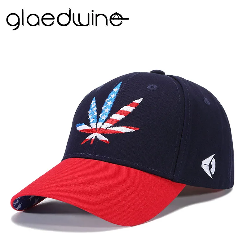 

Glaedwine Summer Hats For Men's Women's Hemp leaves Baseball Cap Adjustable dad Hat Sunscreen Snapback Embroidery Unisex sun hat