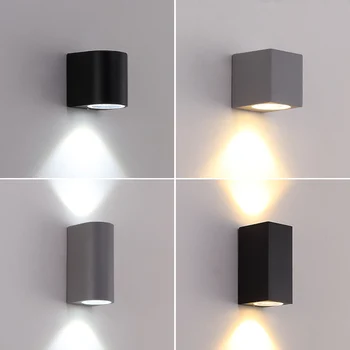 

LED Aluminum Wall Lamp Porch Light Wall Sconce Square Outdoor Wall Light Garden Lights Modern wall lights AC85 - 265V