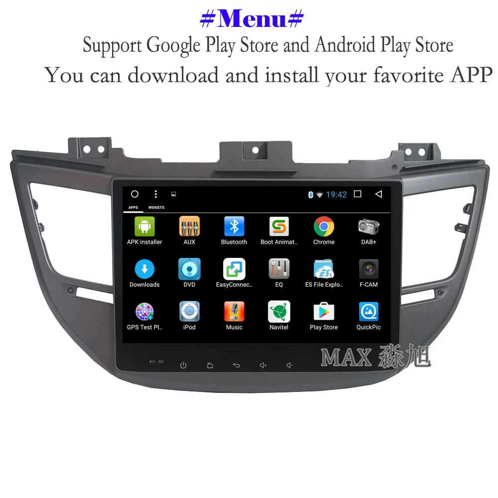 Sale MAX Deep Gray Frame Android 8.1.0 Car GPS Navigation System For Hyundai Tucson/IX35 2015-2017 Bluetooth call WiFi SWC free map 3