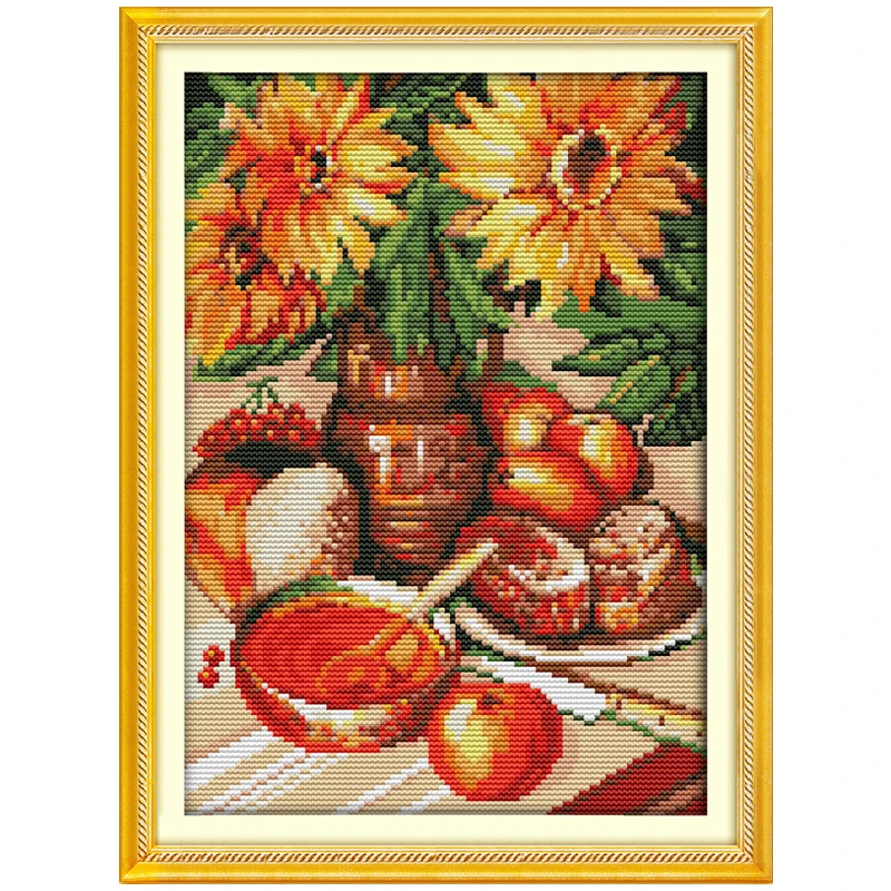 

Wholesale Needlework,Stitch,11CT 14CT Cross Stitch,Sets For Embroidery Kits,Fruit Counted Cross-Stitching