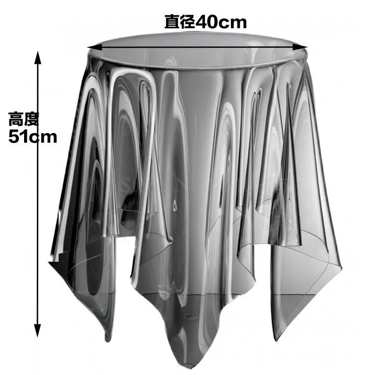 Прозрачный журнальный Столик Круглый акриловый привиденный стол плавающая Волшебная скатерть креативная сторона для обсуждения журнального стола для отдыха - Цвет: 40cm