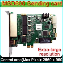 NOVASTAR – carte d'envoi MSD600 LED, contrôleur synchrone d'affichage vidéo P2.5-P10-P20 LED polychrome pour l'extérieur et l'intérieur