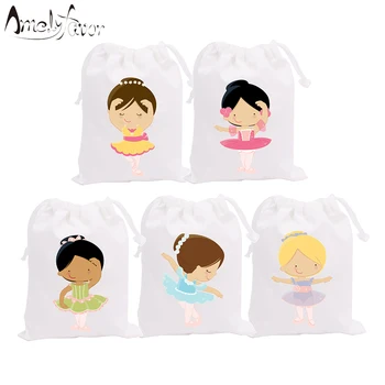 

Ballerinas Theme Party Bags Candy Bags Gift Bags Ballet Baby Girls Decorations Grand Event Birthday Party Container Supplies