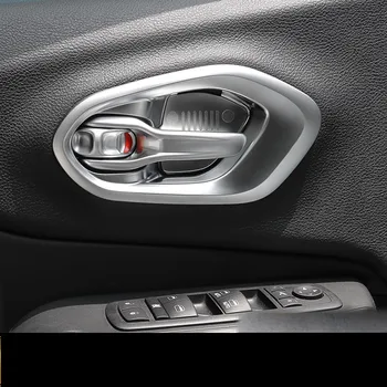 

ABS 8PCS Doors Interior Handle Frame and Bowl For Jeep Cherokee AAA320