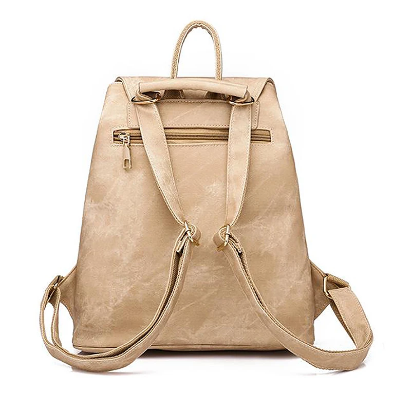 2 шт./компл., женский рюкзак из искусственной кожи, повседневный школьный рюкзак для девочек, карман для путешествий