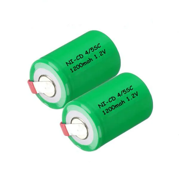 12 штук в партии! Полная мощность маленький размер батарея ni-cd 4/5sc 1200mah аккумулятор 1,2 v 4/5 подводная лодка c 1200 мАч-гидридных и никель-кадмиевых типов аккумуляторов батареи