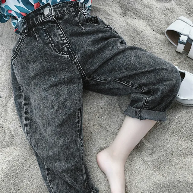 Kids Jeans Pants 2019 New Autumn Black Long Straight Denim Trousers For 2-7Yrs Toddler Clothes Fashion Baby Boys Girls Jeans 4