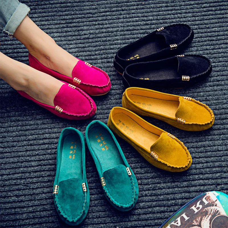 

Large Size 35-44 Women Shoes Slip on Flat Shoes Woman Flats Black Loafers Soft Casual Shoes espadrilles ballerina shoes Ladies