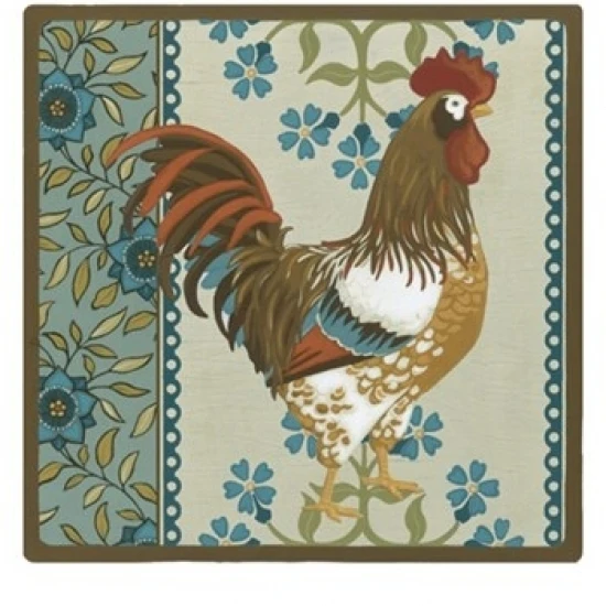Cottage Rooster I Poster Print by June Erica Vess (13 x 19)