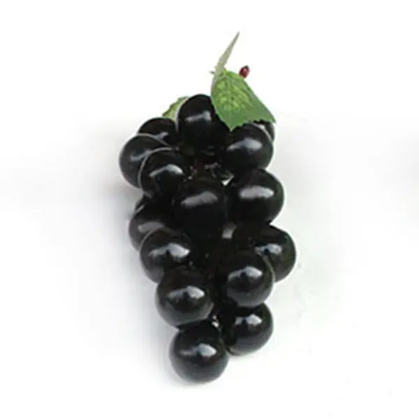 Прямая поставка реалистичный муляж грозди искусственный виноград пластик поддельные декоративные фрукты еда домашний декор MDP66 - Цвет: Черный