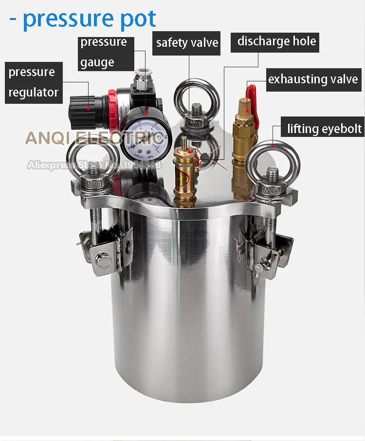 dispensing pressure bucket