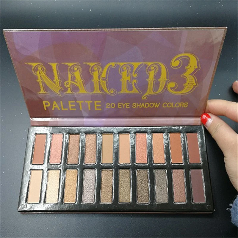 Naked Eye Shadow косметический матовый макияж набор теней для век Палитра Мерцающая минеральная пудра 20 цветов Водонепроницаемый Профессиональный