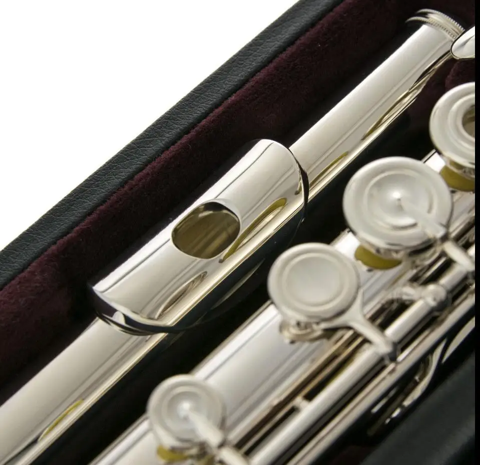 Абсолютно новая флейта 17 отверстий открытый ключ-FL 677H стерлингов w/AM головное соединение- WRLDWDE