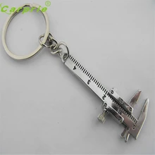 Прямая поставка автомобильный металлический подвижный штангенциркуль линейка фигурный брелок Брелок дистанционного управления инструмент подарок oct10