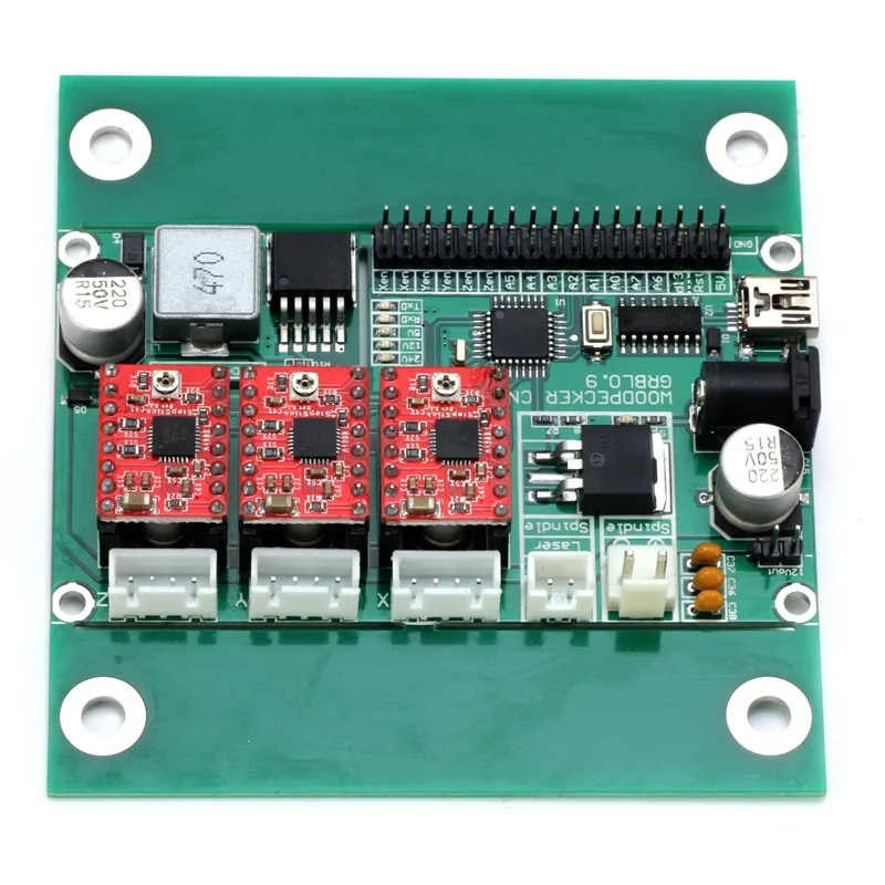 ЧПУ 1610 гравировка машина + 2500 МВт лазерной DIY Мини PCB фрезерный гравировка дерева Вырезка станок с ЧПУ 1610 Управление по grbl