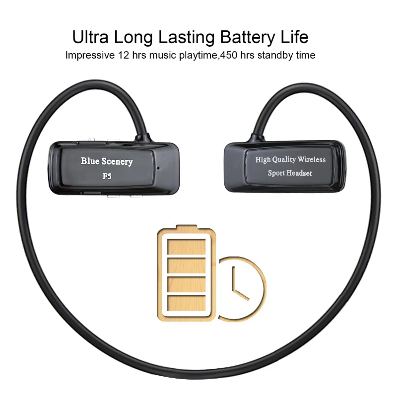 Daono F5 Мини Bluetooth 4 1 Гарнитура спортивные Беспроводной наушники музыка стерео +
