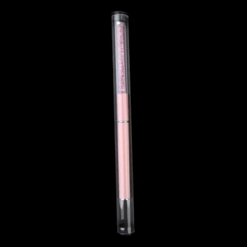 

Fashion Professional Nail Art Pen Rhinestone Diamond Acrylic Handle Manicure Tool Brush Pink