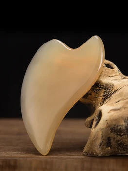 

nature buffalo horn scraping plate body/facial massage Detoxification Meridian point body massage board