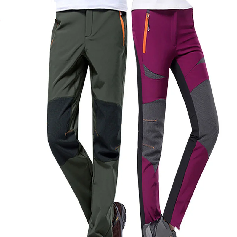 

Men Women Hiking Pants Soft Shell Warm Waterproof Windproof Spring Outdoor Sports Camping Hiking Climbing Trousers K15221523