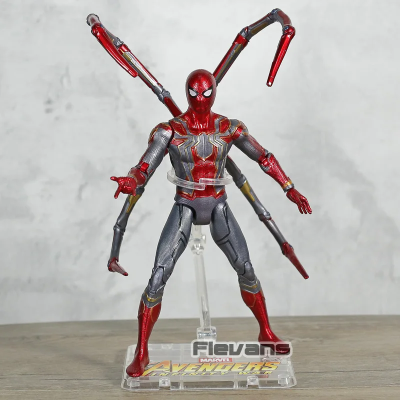 

Marvel Spiderman Iron Spider Avengers Infinity War PVC Action Figure Collectible Model Toy with Stand