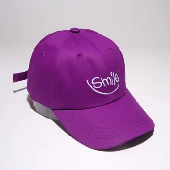 

Adult Casual 100% Cotton Baseball Caps SMILE Letter Embroidery Fitted Adjustable Snapback Hats Women's Casquette Gorros Trucker