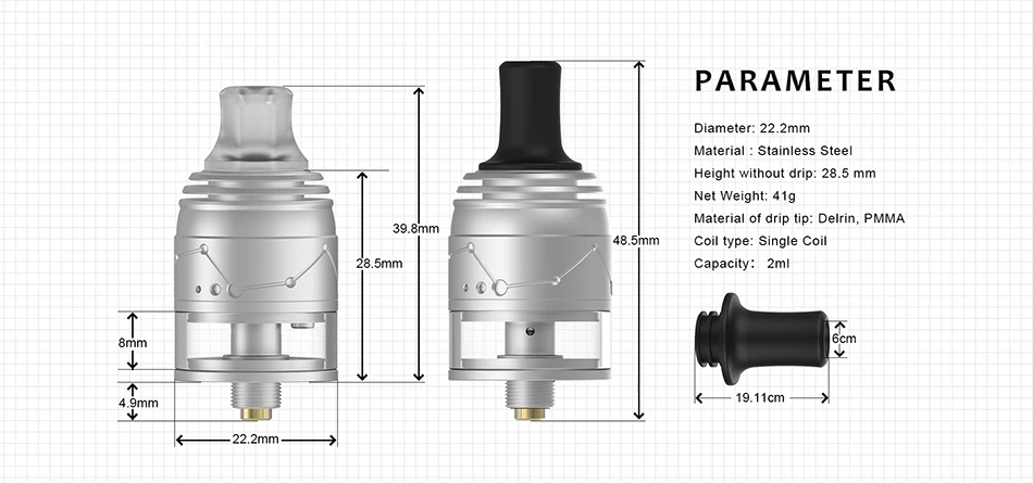 Vapefly Galaxies MTL RDTA 2ml 