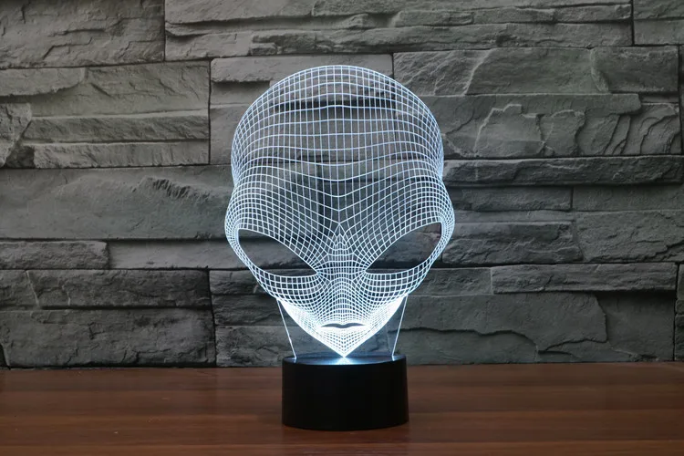 Decoração da Lâmpada de Mesa Luz de Energia Marciano Novidade Colorida Touch Led Visão Usb Presente 3d Luz 5 decorative lamp
