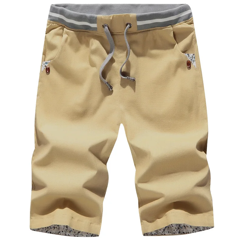 

2019 Summer Casual Shorts Men Short Pants Knee Length Shorts High Quality Beach Shorts Plus Size