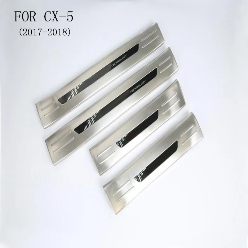FIT For Mazda CX 5 Cx5 2018 2017 Door Sill Scuff Plate Pedal